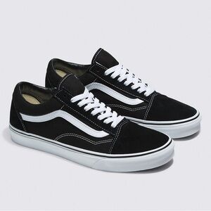 Vans Black Suede and Canvas Old Skool Sneakers 8